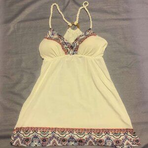 Bizz Girl Boho Halter Babydoll Top